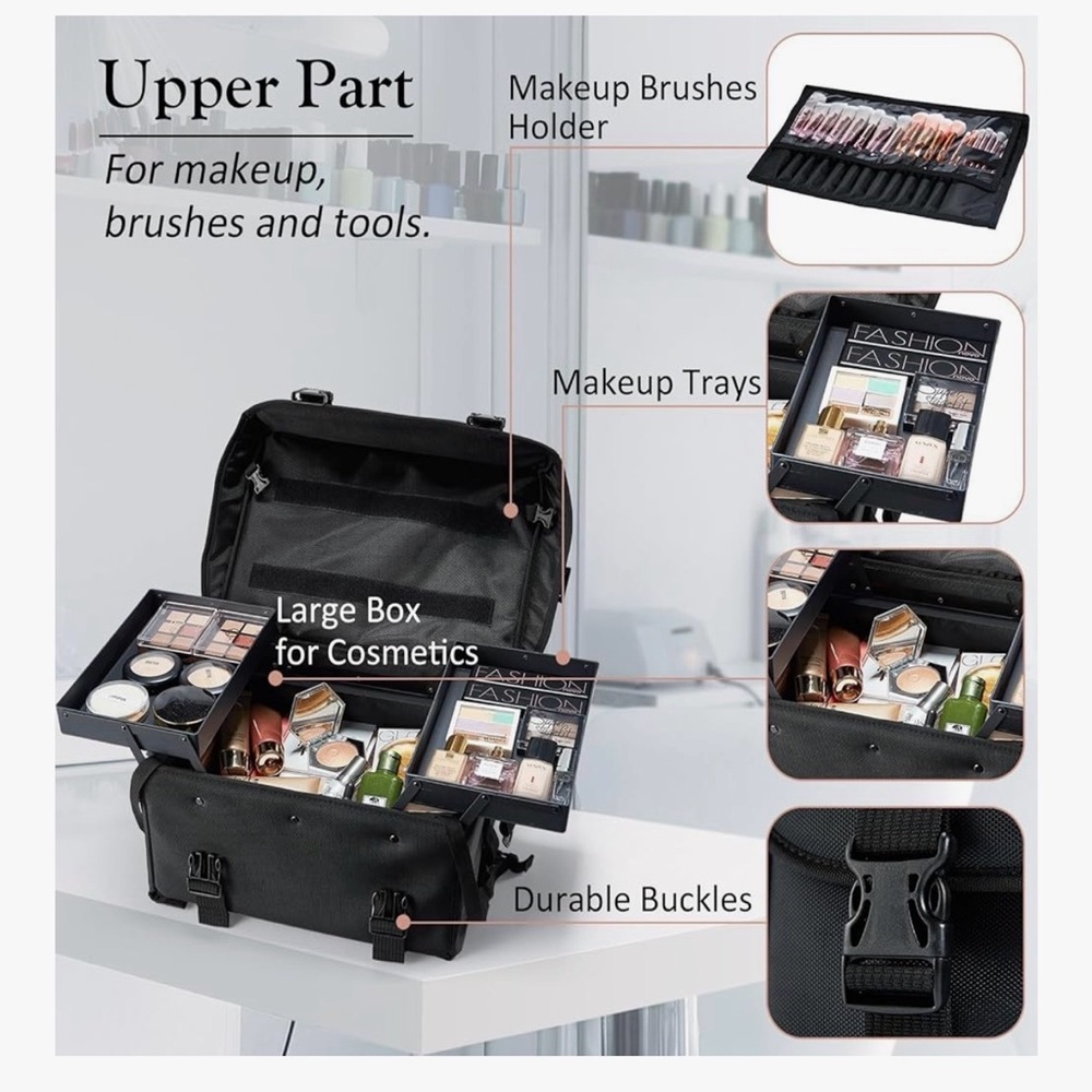 Black Makeup Bag